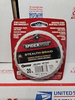Spiderwire Stealth Braid Fishing Line 20 Pound 200 Yard Moss Green NEW USA Made