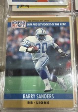 1990 Pro Set - Award Winner Barry Sanders #1 