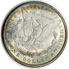 1896 P $1 Morgan Silver Dollar Choice BU UNC Uncirculated Monster Rainbow Toning