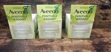 Aveeno Positively Radiant Gel Moisturizer All Skin Types 1.7 oz Lot Of 3