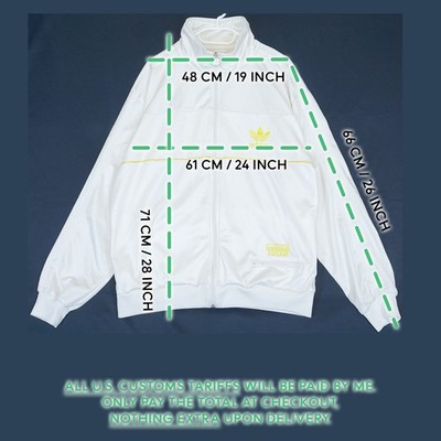 Adidas Originals Chile 62 White Full Zip 2007 Track Jacket Men's