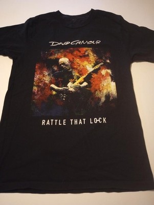 David Gilmour Band Pink Floyd Rattle that Lock 2016 black t-shirt women's sm