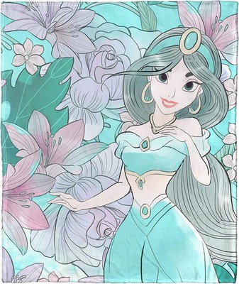 Princess Jasmine Fleece Blanket, Aladdin Cartoon