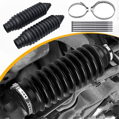 2x Steering Rack Pinion Inner Tie Rod Boots Kit for Steering System For Jeep