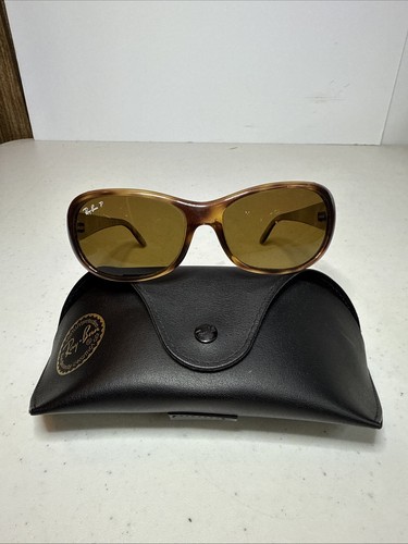 Ray-Ban RB4061 642/57 3P Polarized Sunglasses Tortoise Shell Italy - Frames Only
