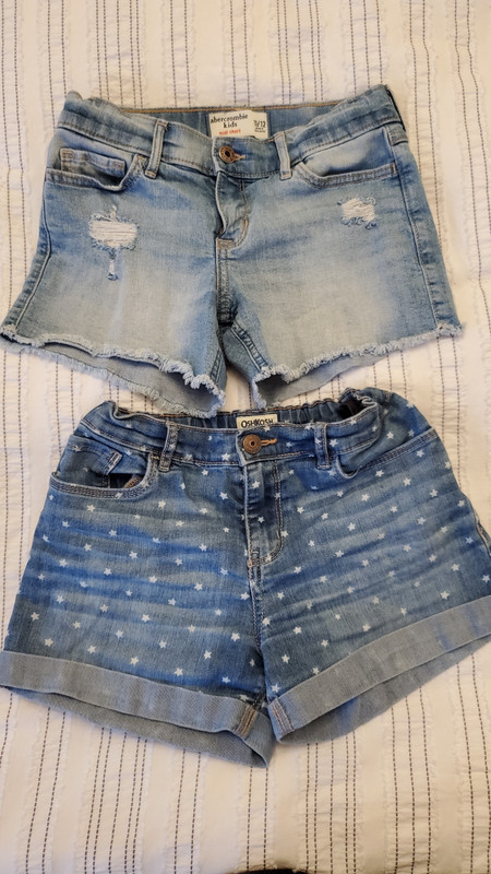 2 pc lot shorts Abecrombie Kids sz 11 12 and OshKosh B'gosh sz 10