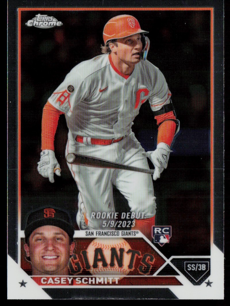 CASEY SCHMITT 2023 TOPPS CHROME UPDATE RC SAN FRANCISCO GIANTS #USC134