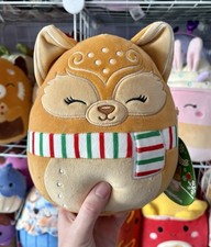 Squishmallows Jacqueline The Christmas Fox 7.5” Plush Soft Toy With Tags