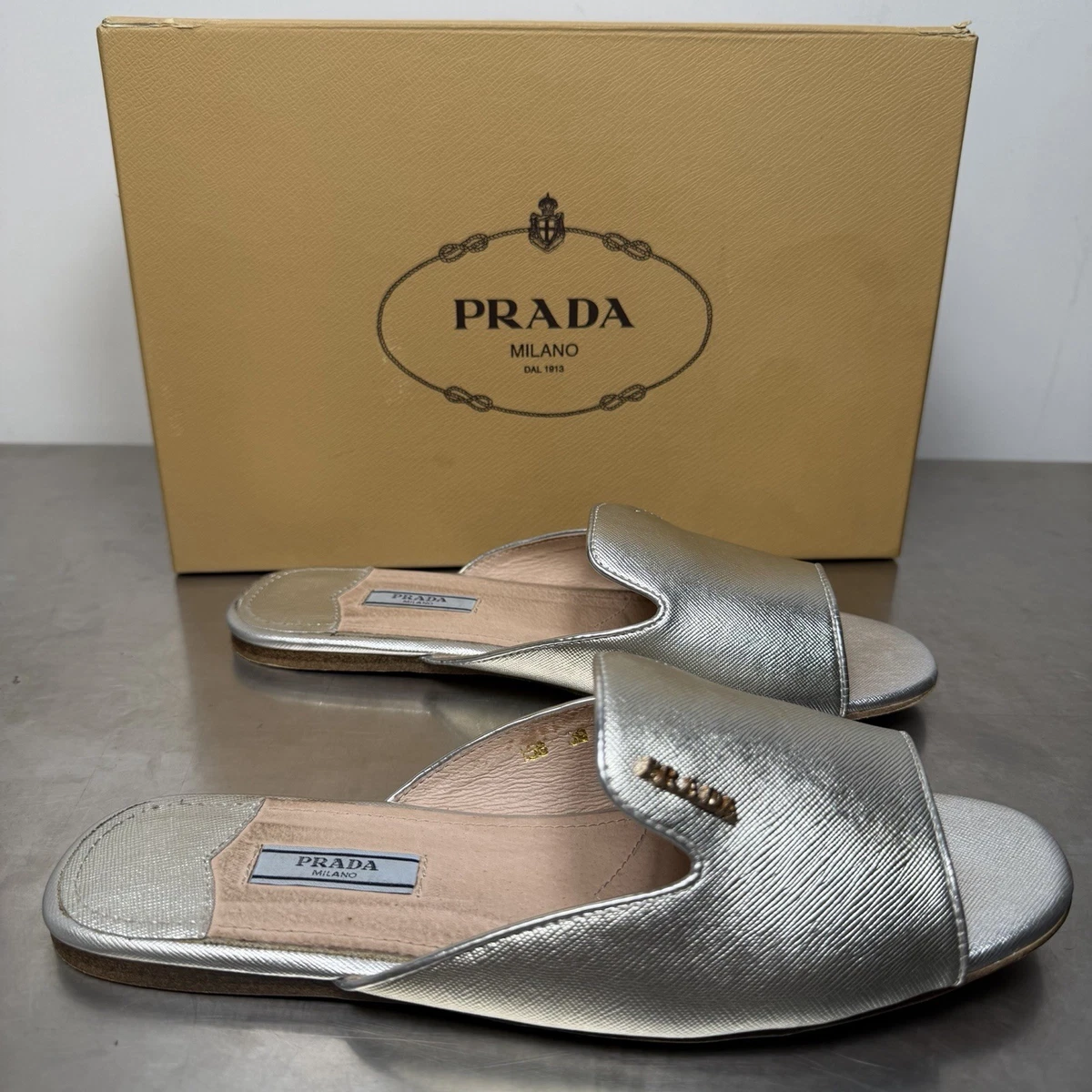 PRADA Silver Sandals for Women for sale | eBay