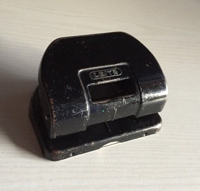 Leitz Locher, metall, Vintage