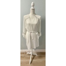 Vintage Seductive Wear by Cinema Etoile Sheer White Medium Bridal Robe