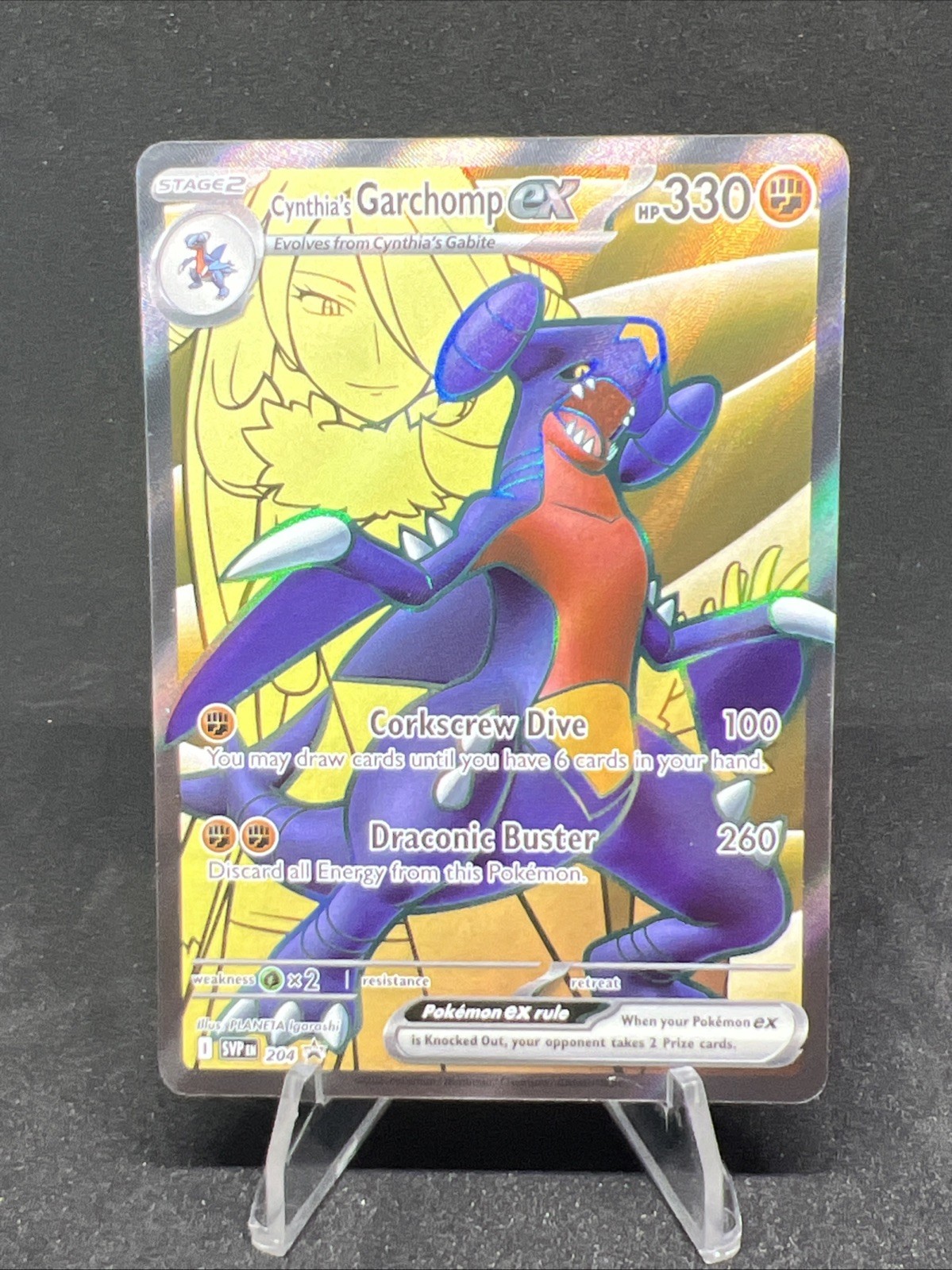 Pokémon TCG - Cynthia's Garchomp ex 204 - Scarlet & Violet Black Star Promo