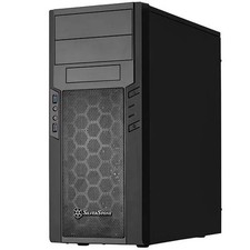 Black Plastic Panel steel Body ATX Tower Computer Case Compatible with Standa...