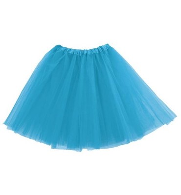 Fasching Kostüm Tüllrock Tutu-Röckchen 1-tlg.  türkis