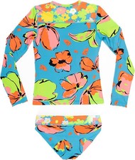Maaji Kids Rashguard Swim Set Sz 10 Floral Flowers Swimsuit NEW NWT