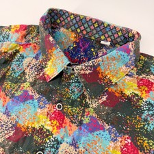 Robert Graham Button Down Men XL Multicolor A...