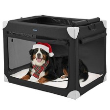 Large Dog Crate for Indoor Outdoor, Portable Collapsible Travel Dogs Crate, 4...