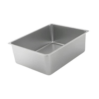 Stainless Steel Litter Box Litter Container Kitten Toilet Cat Sandbox