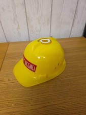 Child Bedroom - yellow hard hat novelty hanging lamp shade (Standard fitting)