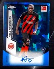 Niels Nkounkou 2023-24 Topps Chrome Bundesliga Sapphire Auto RC #BCA-NKO