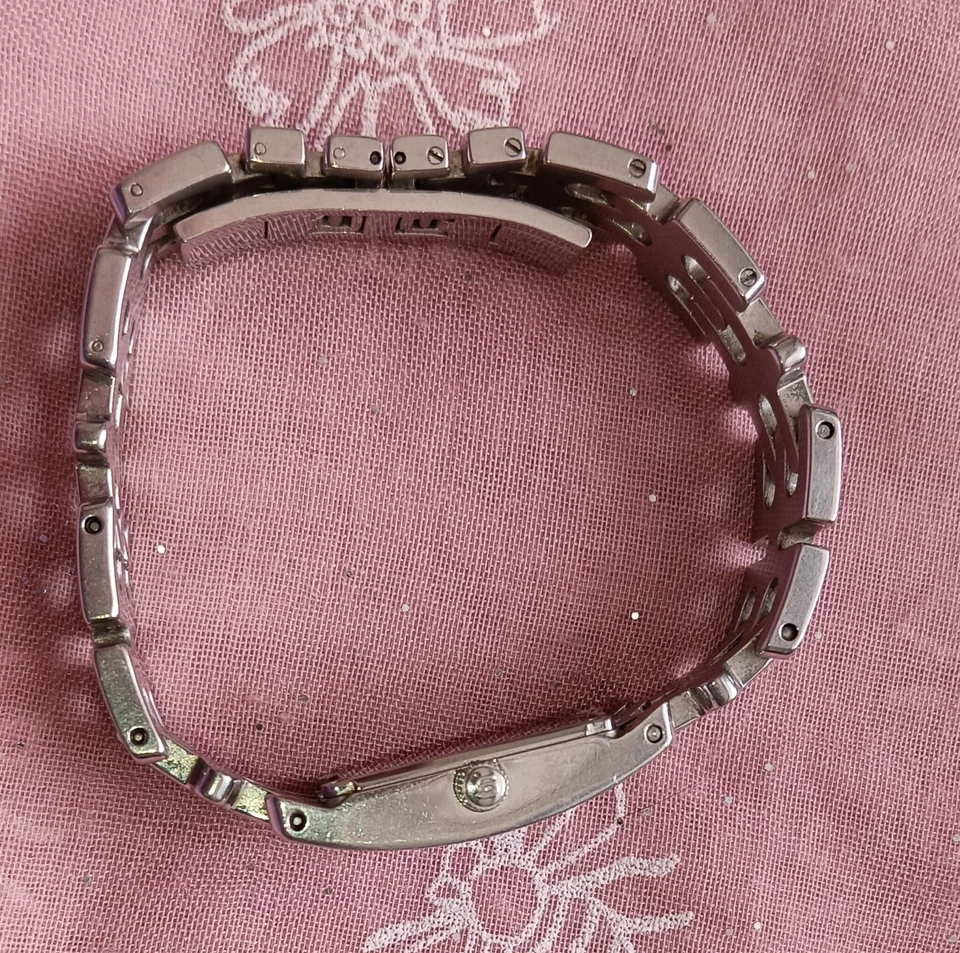 Ladies Georg Jensen Edvard Kindt Larsen - 376 - Steel - MOP & Diamond - 16mm - Image 3 of 4