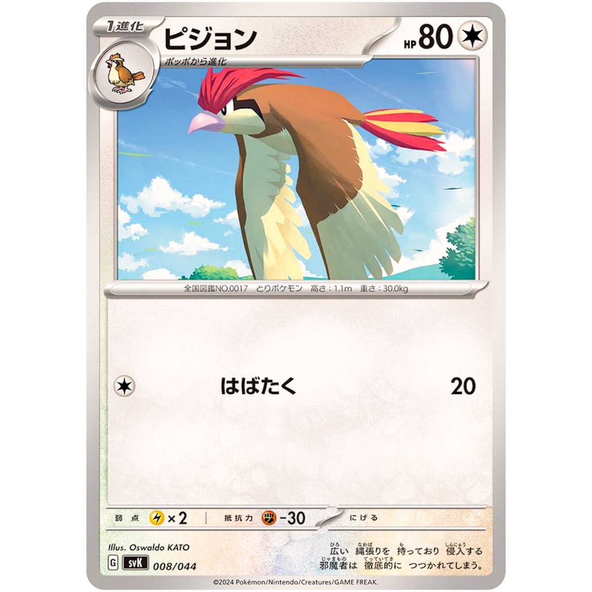 Pidgeotto 008/044 SVK Deck Build Box Stellar Miracle - Pokemon