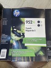 Genuine HP 952XL Black Ink Cartridges 2 Pack N9K29 Date: April 2019 Open Box