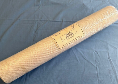 Cinta de malla básica blanca iridiscente 21 pulgadas X 30 pies hobby lobby sellada NUEVO - Imagen 5 de 6