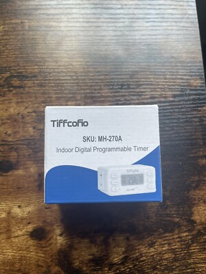 TiFFCOFiO Indoor 15A/1875W Digital Light Programmable Outlet Timer
