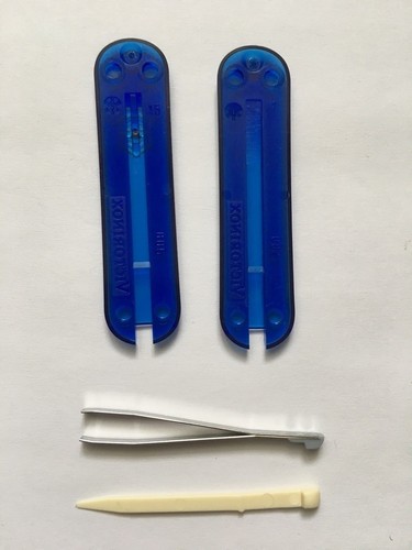SWISS ARMY VICTORINOX 58mm SCALES/HANDLES WITH TWEEZER+TOOTHPICK - Picture 27 of 54