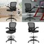 drafting chair adjustable height with lumbar support flip up arms