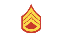 4" marine corps e-5 ssgt staff sergeant pre-1959 gold sticker decal usa made