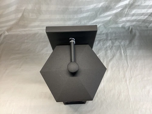 Capital Lighting Walton 1 Light Outdoor Wall Lantern Black Clear Glass 946611BK - Picture 8 of 15