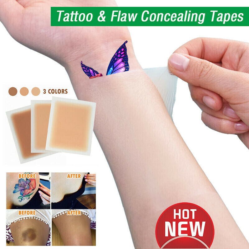 Tattoo Scar Flaw Concealing Tapes Tattoo Acne Cover-Up Compression Patch  Sticker | eBay