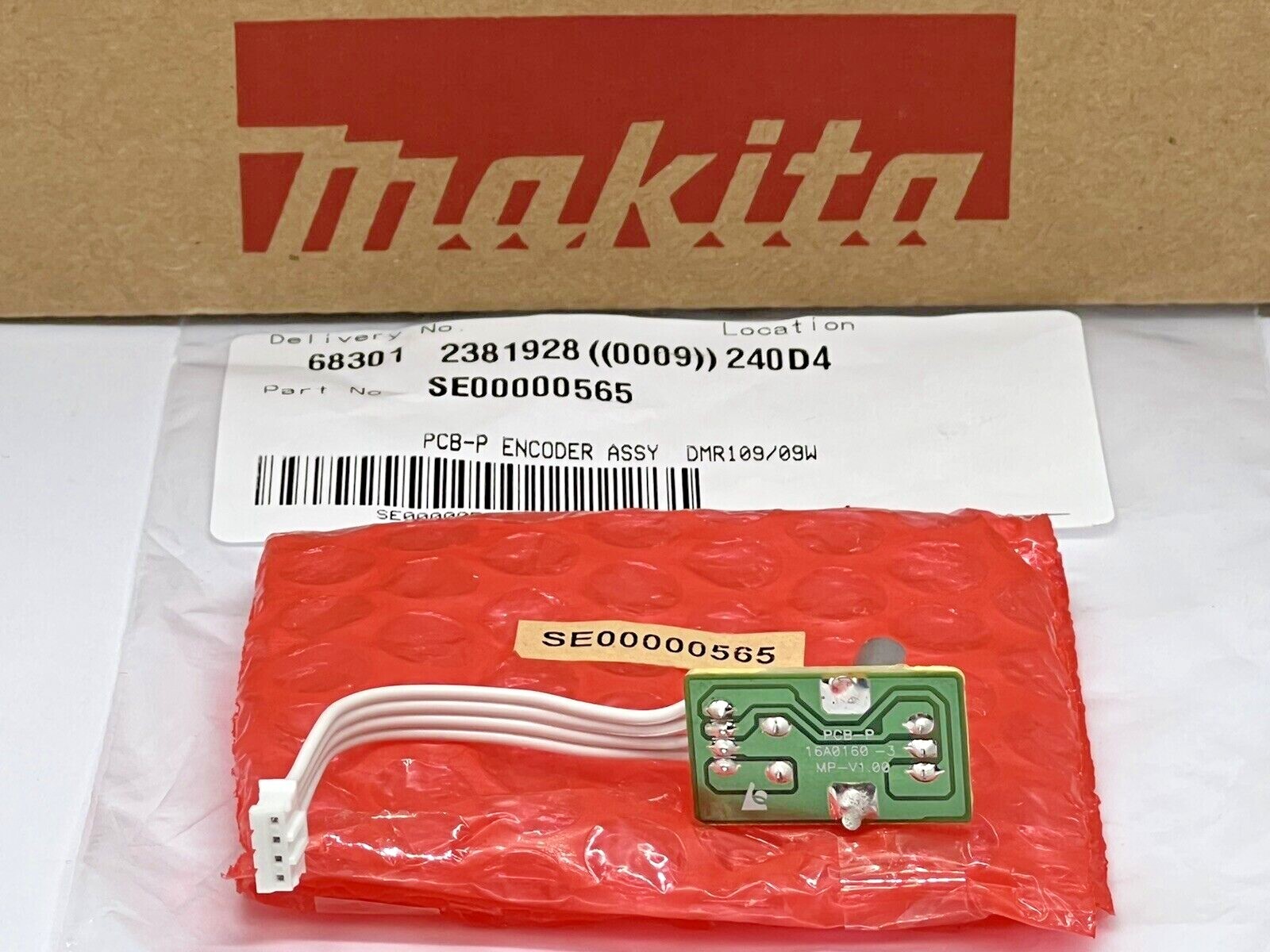 GENUINE MAKITA PCB-P ENCODER + ROTARY KNOB JOBSITE RADIO DMR109  