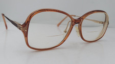Vintage Safilo 5655 Brown Oval Sunglasses Italy FRAMES ONLY