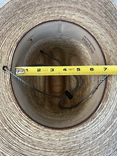 Sombrero de Paja Fishpond Lowcountry Hoja de Palma Calidad Ala Ancha L ¡Excelente! Hombre/Mujer - Imagen 6 de 20