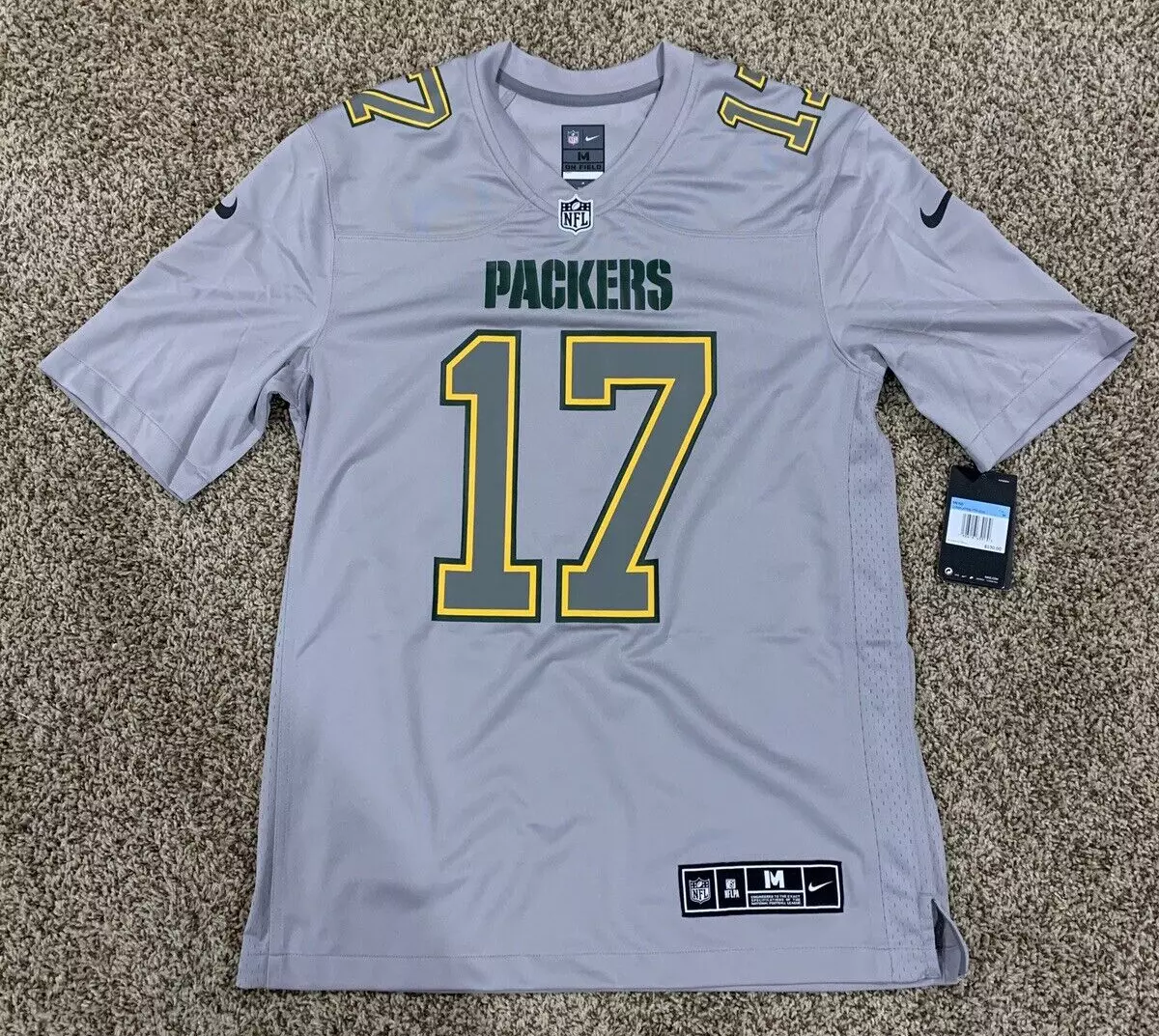 Green Bay Packers Davante Adams Nike Atmosphere Official NFL Game Jersey  Medium