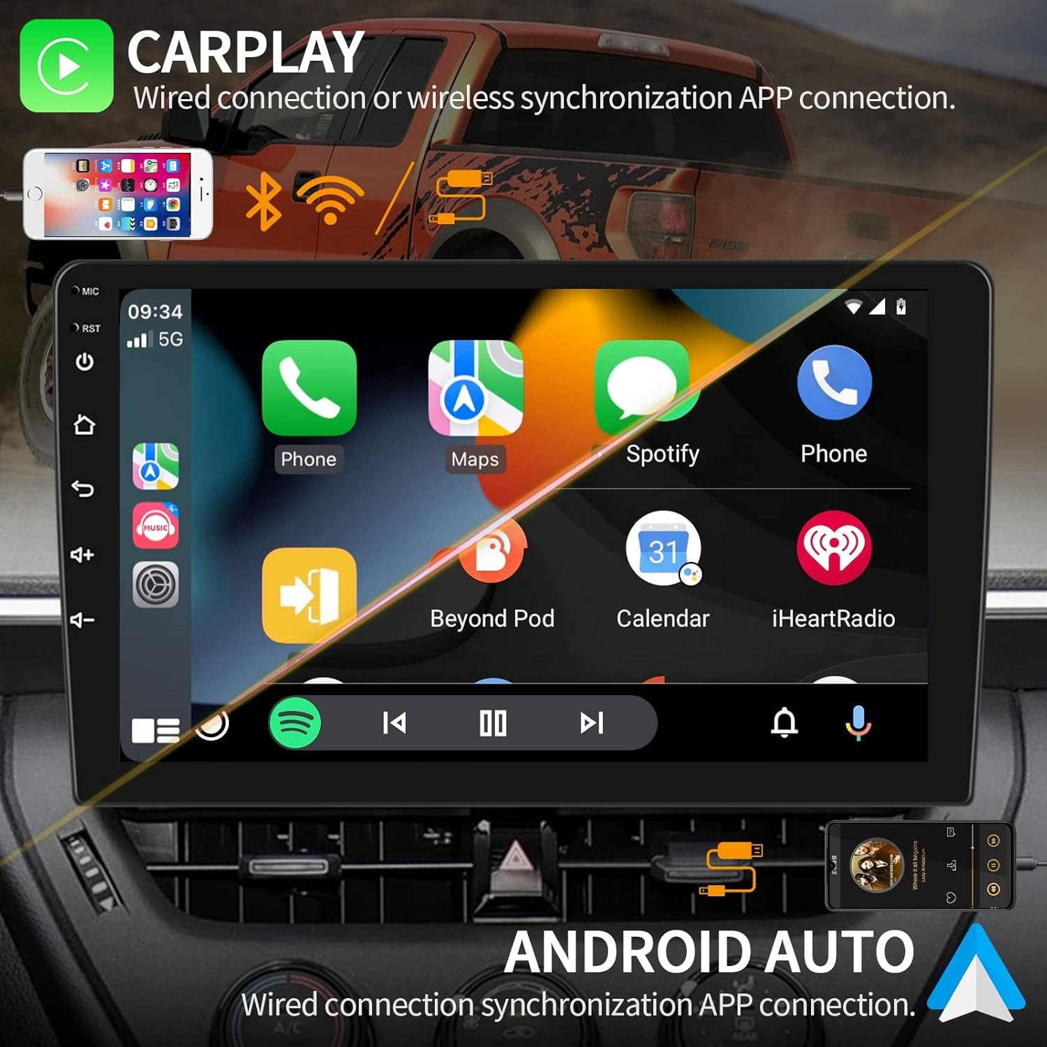For Chevrolet Avalanche 2003-2006 Android14 Carplay Car Stereo Radio GPS 4+64G
