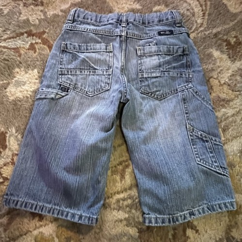 ✅ WRG WRANGLER HERO ORIGINAL SZ8 BOYS BLUE DENIM SHORTS W/ADJUSTABLE WAIST - Picture 8 of 11