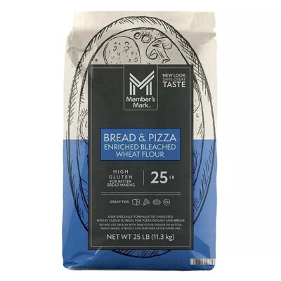 Member's Mark Bread & Pizza Flour 25 lbs - FREE SHIPPING