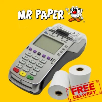 MR PAPER VX-520 PDQ Rolls / Credit Card Machine Rolls (Box of 20 Rolls)