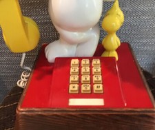 Vintage Snoopy and Woodstock Peanuts Dial Phone 14"