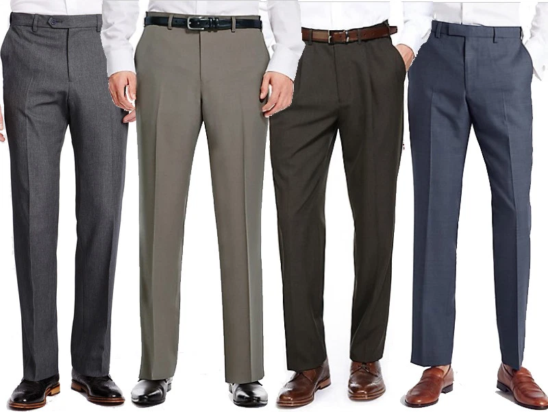 Marks Spencer Mens Active Waist Trousers New M S Smart Formal Work Long Pants