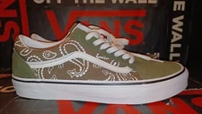 Vans Men's 7.5/Women's 9 Old Skool (Peace Paisley) Grape Leaf  VN0A5KRFB0F