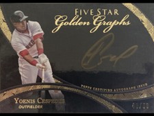 2014 Topps Five Star Golden Graphs  43/50 Yoenis Cespedes #FSGG-YC Auto RED SOX
