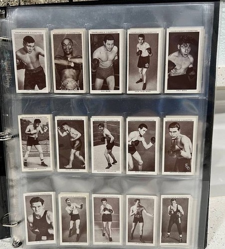1938 W.A & A.C CHURCHMAN BOXING PERSONALITIES SET OF 50/50 JOE LOUIS JACK DEMPSE - Picture 2 of 5