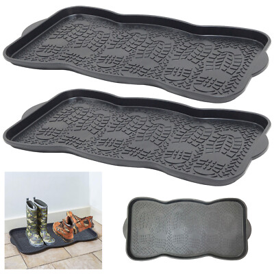 Kunststoff Schuhtablett Stiefel Wellies Garten Haus Tür Pflanzen Mehrzweckaufbewahrung