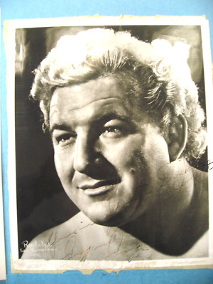 Vtg Gorgeous George Wagner Autographed B&W Photo with Message JSA Authenticated