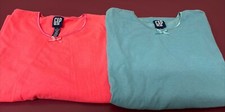 GAP GIRLS T SHIRTS 2 SIZE L PINK/LIGHT TEAL W/TRIM  BOW